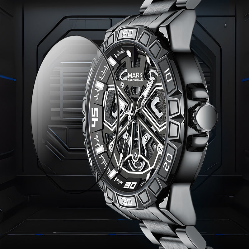 Mark Fairwhale Legacy Automatic Stainless Steel Skeleton Watch