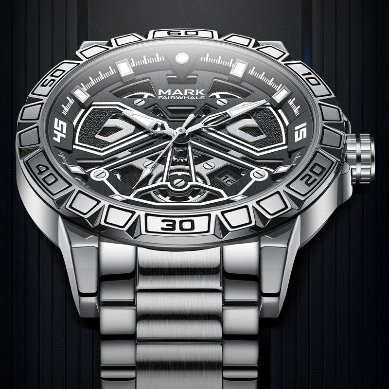 Mark Fairwhale Legacy Automatic Stainless Steel Skeleton Watch