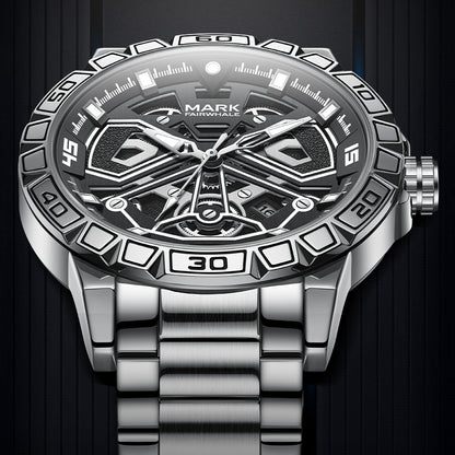 Mark Fairwhale Legacy Automatic Stainless Steel Skeleton Watch
