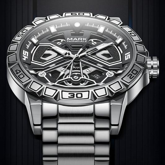 Mark Fairwhale Legacy Automatic Stainless Steel Skeleton Watch